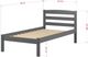 Donco Kids Econo Scandinavian Dark Gray Youth Twin Panel Bed-3