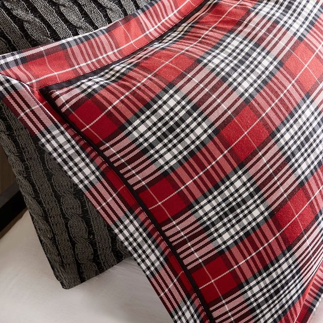 Olliix by Woolrich Williamsport Plaid Red Queen Comforter Set-2