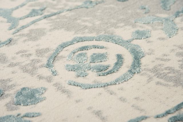 Rizzy Home Chelsea Gray/Blue 3'11" x 5'6" Rug-1