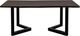 Porter International Designs Manzanita Midnight Dining Table with Black V Base-0