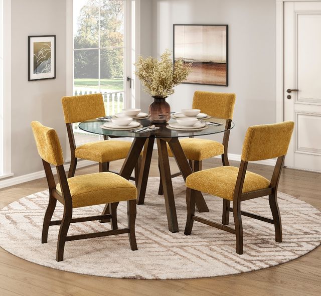 Homelegance® Aiden Mustard Side Chair-1
