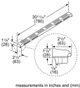 Bosch® 30.69" Island Trim Accessory for Dual Fuel Slide-1