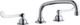 Elkay Chrome 8" Centerset Concealed Deck Faucet with Wristblade Handles-0