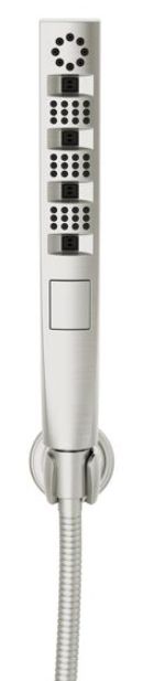 Delta Universal Showering Lumicoat® Stainless H2Okinetic® 4-Setting Wall Mount Hand Shower-1
