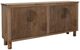 International Furniture Direct Rainbow Brown 4-Door Console-0