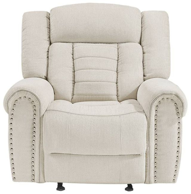 Homelegance® Nutmeg Beige Manual Glider Recliner-2