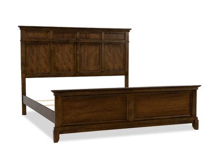 Rustic Oak King Bed