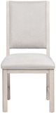 Crestview Collection Willow 2-Piece White Upholstered Side Chair Set-3
