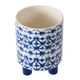 A & B Home Blue/White Planter-1