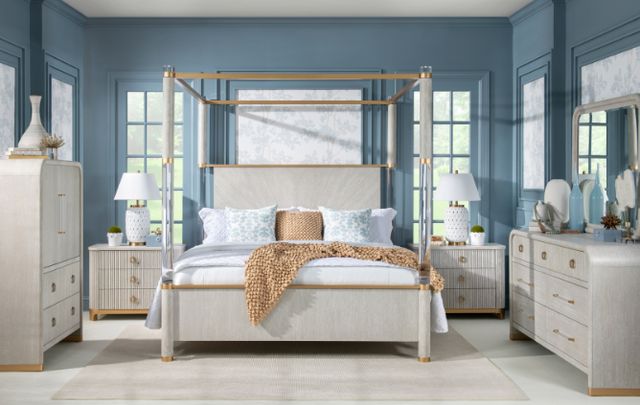 Legacy Classic Miramar Oyster King Canopy Bed -1