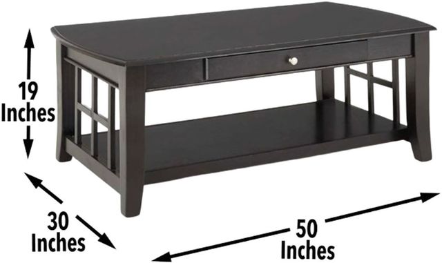 Steve Silver Co. Cassidy Ebony Cocktail Table-1