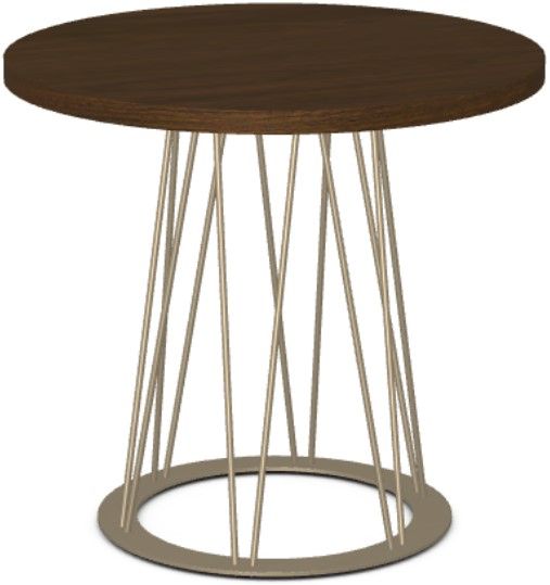 Amisco Customizable Calypso Walnut End Table-0