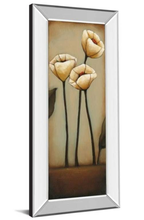 Classy Art Jardin De Flores II by H. Alves Mirror Framed Wall Art-1