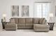 Signature Design by Ashley® O'Phannon 2-Piece Briar Right-Arm Facing Sofa Sectional and Chaise-2