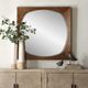 Uttermost® Garonne Antique Walnut Square Mirror-1