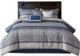 Olliix by Madison Park Rhapsody 7 Piece Navy California King Jacquard Comforter Set-0