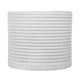 A & B Home White Ridged Round Cement Planter-1