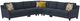 Jackson Furniture Foley 5-Piece Lead L-Shape Sectional-1