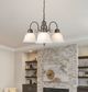 YHD Manzanita Dark Brown 3-Light Chandelier-1