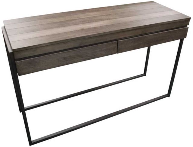 American Wholesale Furniture Noah Grey Sofa Table with Black Base-0