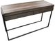 American Wholesale Furniture Noah Gray Sofa Table with Black Base-0