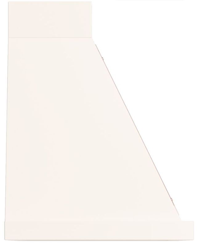 Ilve® Nostalgie II Noblesse 36" Antique White Wall Mounted Range Hood with Copper Trim-2