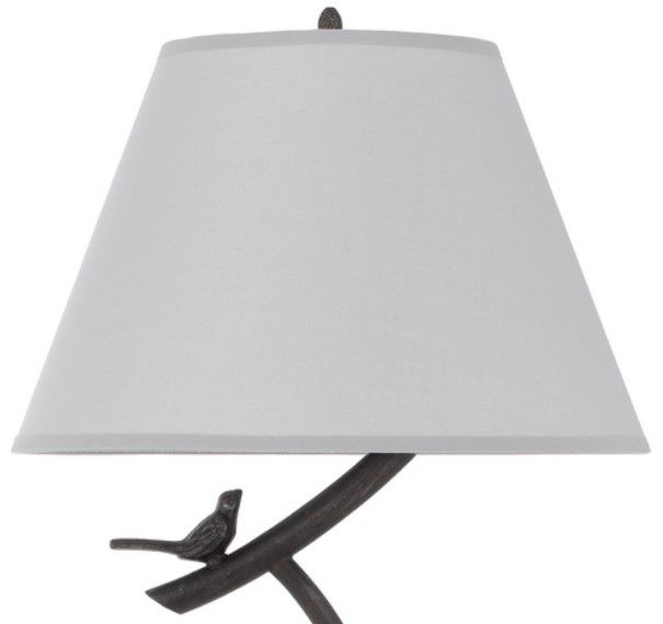 Cal® Lighting & Accessories Rancho Black Iron Floor Lamp-2