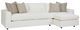 Four Seasons Customizable Carlton 2-Piece Slipcovered Grande Benchseat Chaise Sectional-0