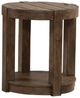 Liberty Furniture Broadmore Cobblestone Brown Round Chairside Table-0