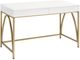 ACME Furniture Lightmane Gold/White High Gloss Writing Desk-0