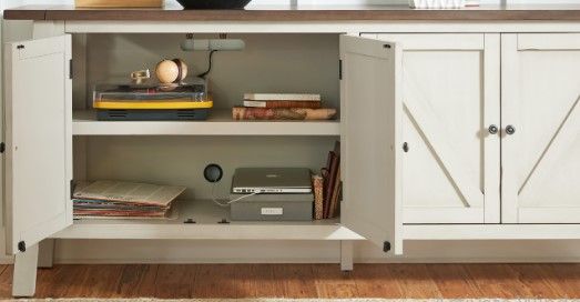 aspenhome® Pinebrook Prairie White 84'' Console-1