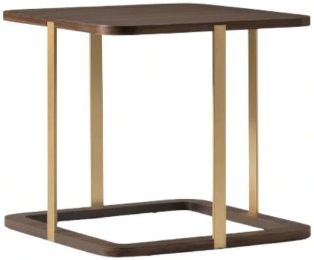 Michael Amini® Amora Eggshell Walnut Side Table-0