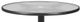 Telescope Casual Glass Top 36" Round Bar Height Pedestal Table with Hole-1