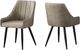Monarch Specialties Inc. 2-Piece Black/Taupe Arm Chair Set with Integrated Arms-1