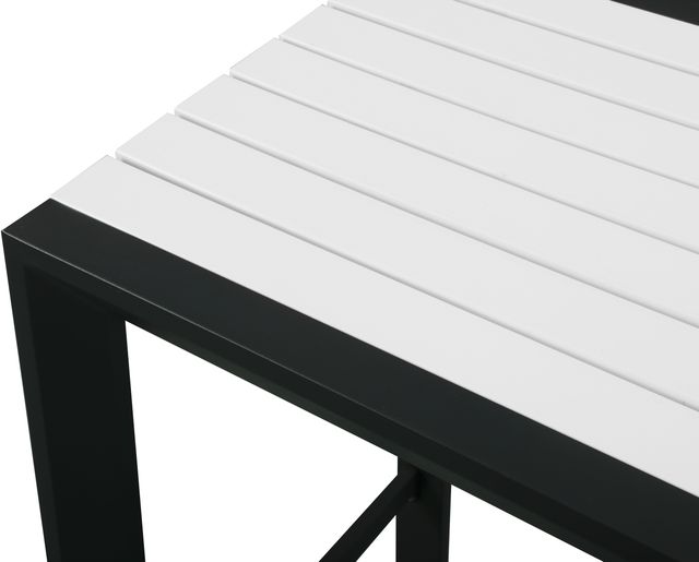 Meridian Furniture Nizuc White Polywood Outdoor Patio Rectangle Bar Table-3