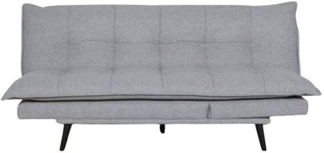 Milton Greens Stars Light Gray Multi-Functional Click Clack Plush Futon-1