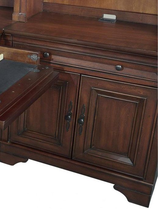 aspenhome® Richmond Brown Burgundy 32" Computer Desk-0
