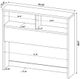 Coaster® Westpark Dark Pine Full Bookcase Headboard-5