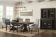 Elements International Montrose 7-Piece Brown Rectangular Dining Set with Espresso Base-1