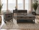 International Furniture Direct Dark Mita Stained Dark Sofa Table-1