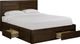 Titus Furniture Walnut Full Panel Storage Bed-0