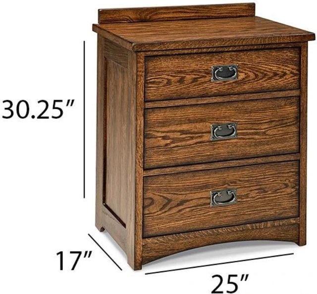 Intercon Oak Park Mission Nightstand-2