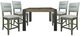 Parker House® Cedar Fork 5-Piece Gray/Smoked Arabica Counter Dining Table Set-0