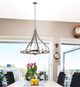 Cal® Lighting & Accessories Meridian 8-Light Brushed Steel Chandelier-1