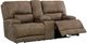 Signature Design by Ashley® Time-Piece Earth Power Reclining Loveseat with Console and Adjustable Headrest-3