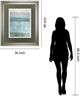 Classy Living Caroline Gold Twilight Blues 34"W Wall Art-2