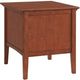 Whittier Wood® Furniture McKenzie Glazed Antique Cherry Rectangular End Table-4