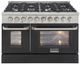 Kucht Professional KDF Series 48" Stainless Steel Pro Style Dual Fuel Range with Black Door-0