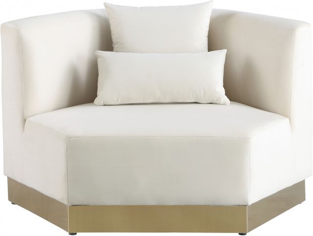 Meridian Furniture Marquis Cream Velvet Chair-1