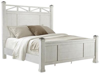 view of the Legacy Classic Coming Home Chalk Queen Poster Bed
